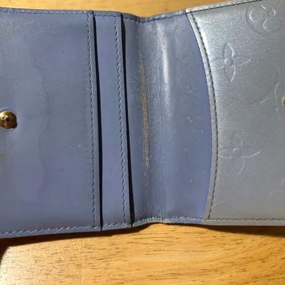 Authentic Womens Louis Vuitton Monogram Vernis Ludlow Coin Purse Gris Wallet - Picture 12 of 16